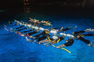 Snorkel with Manta Rays Guaranteed - The Night Snorkel Setup: Floating Above the Plankton